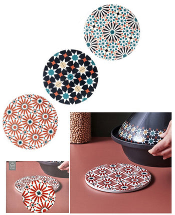 Sous-verre en mosaïque de céramique