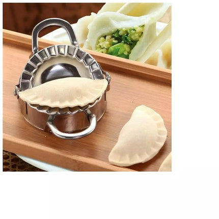 Kinghoff Presse à pâte 2-en-1 - Moule à pâte - Acier inoxydable - Fabricant de raviolis, boulettes et samoussas - 13 x 8 x 2,5 cm - Lavable au lave-vaisselle - Fabricant de tourtes - Formeur de pâte