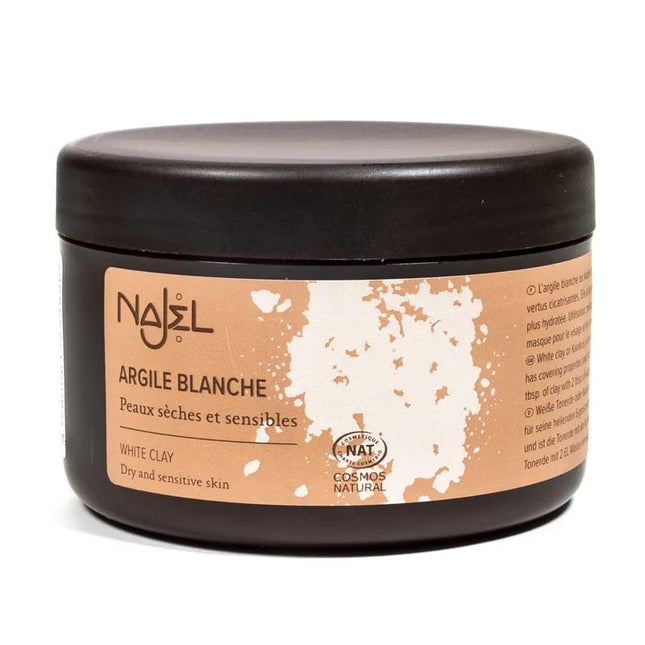 Masque à l'argile naturelle Poudre d'argile blanche pour masque facial – 90 g