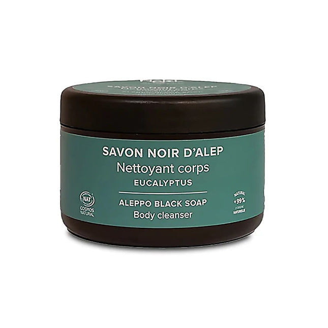 Savon noir d'Alep exfoliant à l'eucalyptus