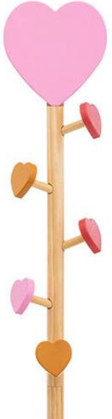 Atmosphera Kids Coat Rack Ø35xH135cm - Natural/Pink