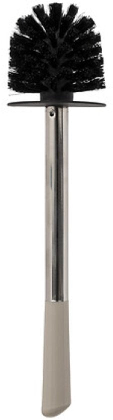 Badkamerset - Toiletaccessoires - Moderne Badkamer Accessoires - Toiletbril - Toiletborstel Set - Prullenbak - Beige Linnen HDF WC Bril & Keramische WC Borstelhouder - Taupe 3L Metalen Pedaalemmer