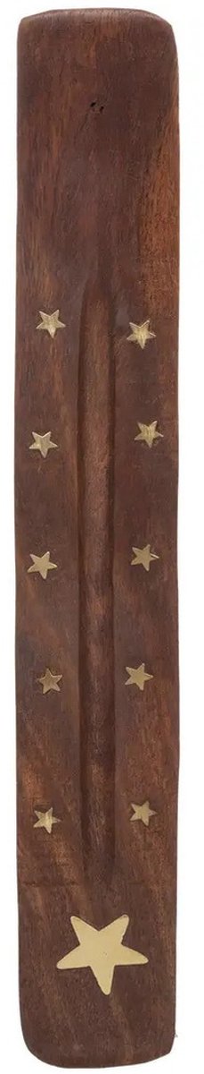 Porte-encens plaque Chi - bois - pour bâtonnets d'encens - 25 x 3 cm
