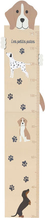 Atmosphera Kids Toise Woef - Mètre mesure enfant - L29xH140cm - Beige