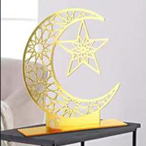 Décoration de table Aïd Moubarak lune étoile