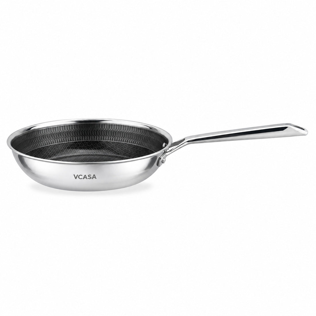 Vcasa keramische koekenpan 24 cm, PFAS-vrije antiaanbaklaag, tri-ply, Velora