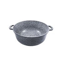 Klausberg 7526 - Faitout avec couvercle - gris marbré - 28 cm - 10 litres