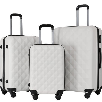 Set de 3 valises rigides – ABS – Roues à 360° – Roues doubles