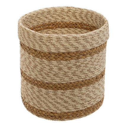 Panier en jute herbe de mer blanc x 4