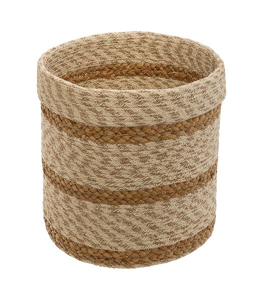 Panier en jute herbe de mer blanc x 4