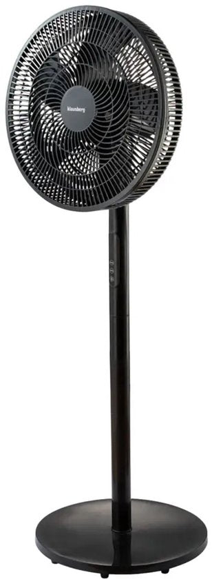 Klausberg staande ventilator met afstandsbediening en timer – Ø 40 cm, zwart