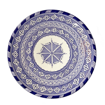 Plat marocain en céramique de Fès Ø30