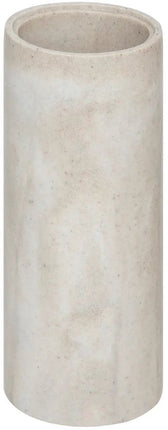 5Five Brosse WC Como Marbre - dans support - pierre artificielle - blanc - 10 x 37 cm - Accessoires Salle de bain/WC
