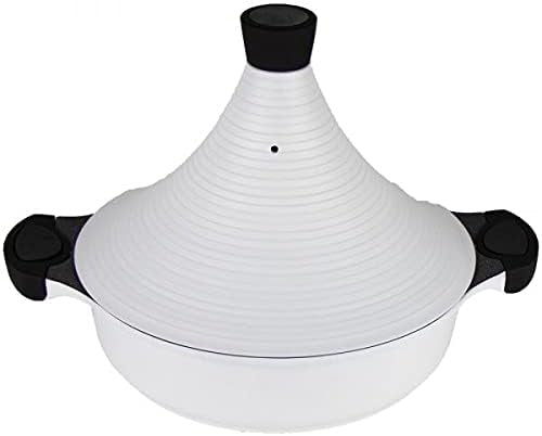 Aluminium tajine Agadir XL wit – Ø 32 cm, antiaanbaklaag, ook voor inductie