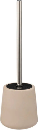 5Five Brosse WC/toilettes avec support - polyrésine/métal - beige - 40 cm