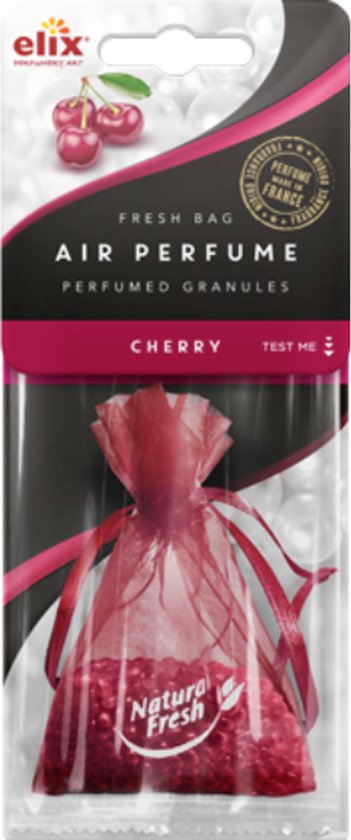 Elix Fresh Bag geurzakje Cherry – geurparels voor auto, kast en kamer