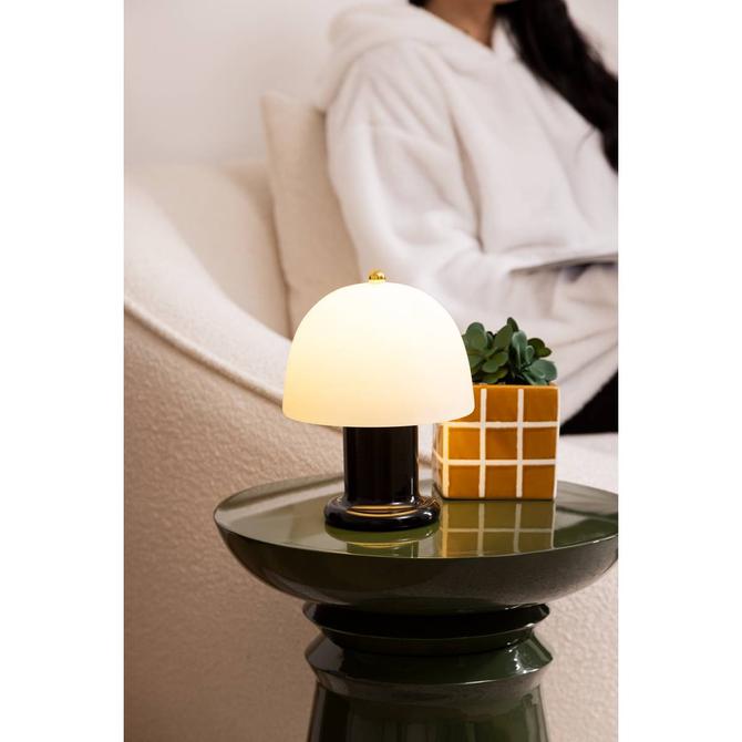 Atmosphera Tafellamp LED - Ø16xH21 cm - Zwart