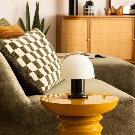 Atmosphera Lampe à poser LED - Ø16xH21cm - Noir