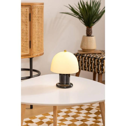 Atmosphera Lampe à poser LED - Ø16xH21cm - Noir