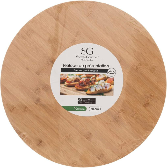 Plateau tournant - Bambou - D50 cm