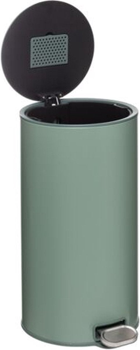 5Five Treteimer - Mülleimer 30l Metall Delta Grün