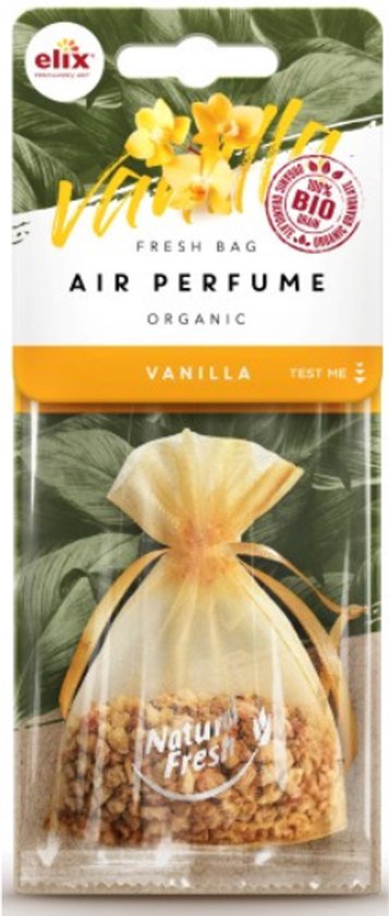 Elix natuurlijke geurzak Vanilla – eco granulaat, ca. 20 g, auto en huis