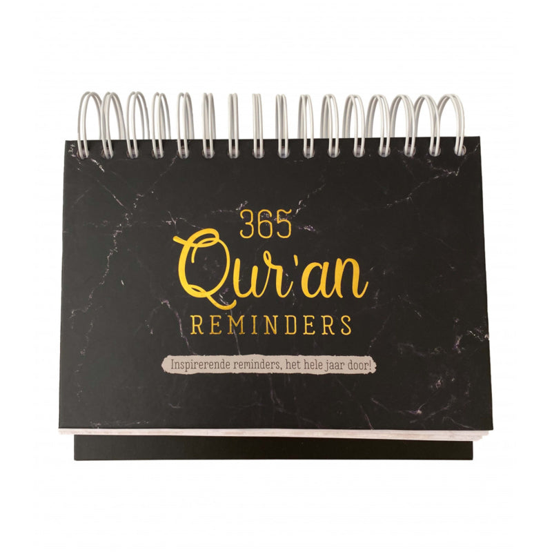 365 Qur’an reminders black (gold foil)