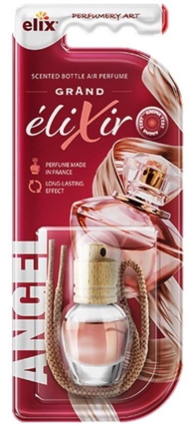 Elix Elixir auto luchtverfrisser – geurhanger met houten dop, Angel, 8 ml – foto 2