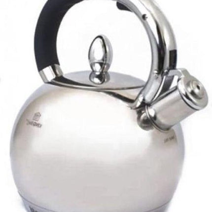 Kinghoff KH3777 - Bouilloire sifflante - Acier inoxydable - 3,0 litres - Bouilloire électrique