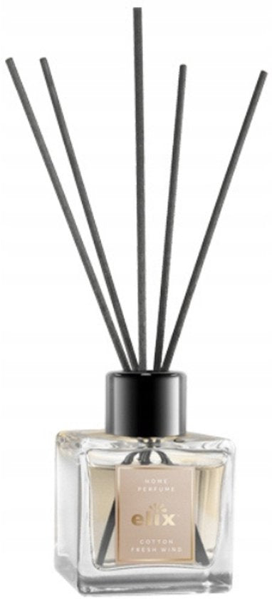 Elix - Reed Diffuser - Air Freshener - Interior Fragrance - Long-lasting Home Scent - for Living Room, Bedroom, Office & Bathroom - 100 ml - Cotton & Fresh Wind