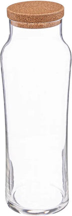 Secret de Gourmet Carafe d'eau avec bouchon en liège - verre - 1 litre - pichet