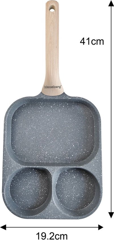 Klausberg 7828 - Poêle à œufs - burgers - crêpes - Grise - Revêtement anti-adhésif