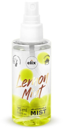 Elix - Jelly Pearls Luchtverfrisser Spray - Auto Luchtverfrisser Compact - Interieur Parfum - voor Kamer & Auto Geur Spray - 75ml - Lemon Mint