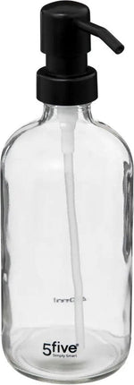 5five Distributeur de savon/pompe à savon en verre - transparent - 450 ml