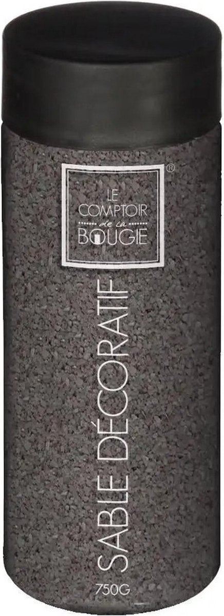 Sable décoratif Atmosphera - noir - 750 grammes - Grains de sable/matériau de remplissage pour loisirs créatifs