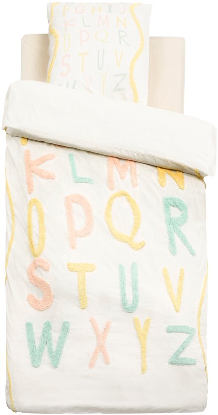 Atmosphera Kids Alfabet Dekbedovertrek set met 1 kussensloop 140x200cm/65x65cm