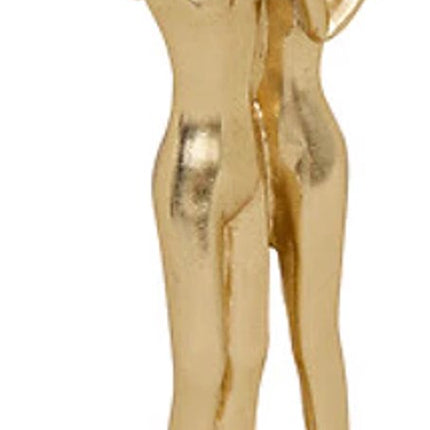 Figurine familiale en résine Hapi H28,5 dorée