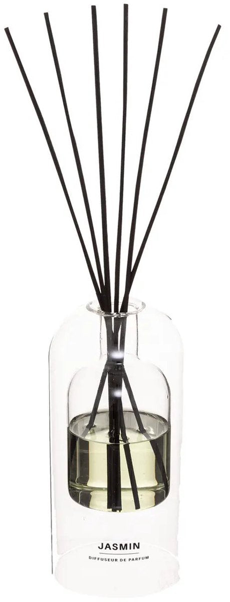 Bâtonnets parfumés Atmosphera dans un luxueux support en verre - Jasmin - 150 ml - diffuseur de parfum - parfum d'intérieur