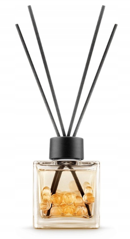Elix - Geurstokjes - Geurstokjes met Kralen - Luchtverfrisser - Interieur Parfum Diffuser – Geurstokjes Langdurige Geur - Decoratieve Aroma Diffuser - voor Woonkamer & Badkamer - 100ml - Sicilian Sunset