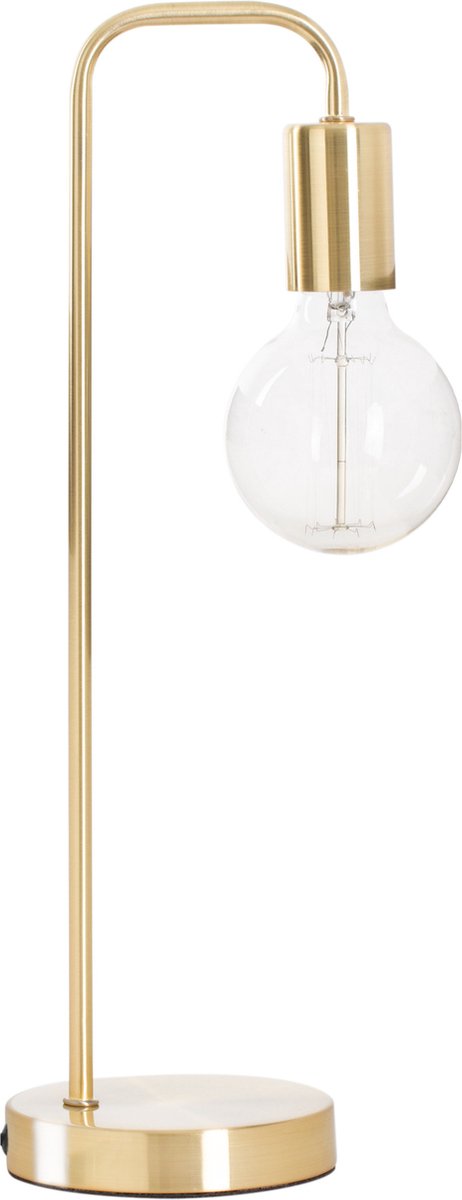 Lampe de table/lampe de bureau Atmosphera Design Light - doré métallique - H46 cm - Lampe de lecture