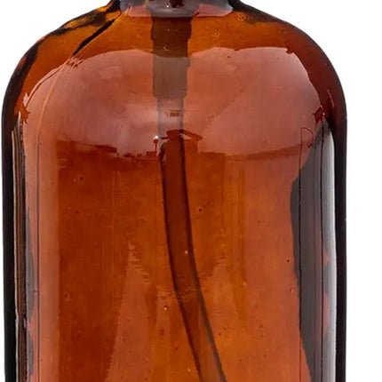 5Five Distributeur de savon/lotion en verre - marron transparent - 7 x 21 cm - 450 ml - verre