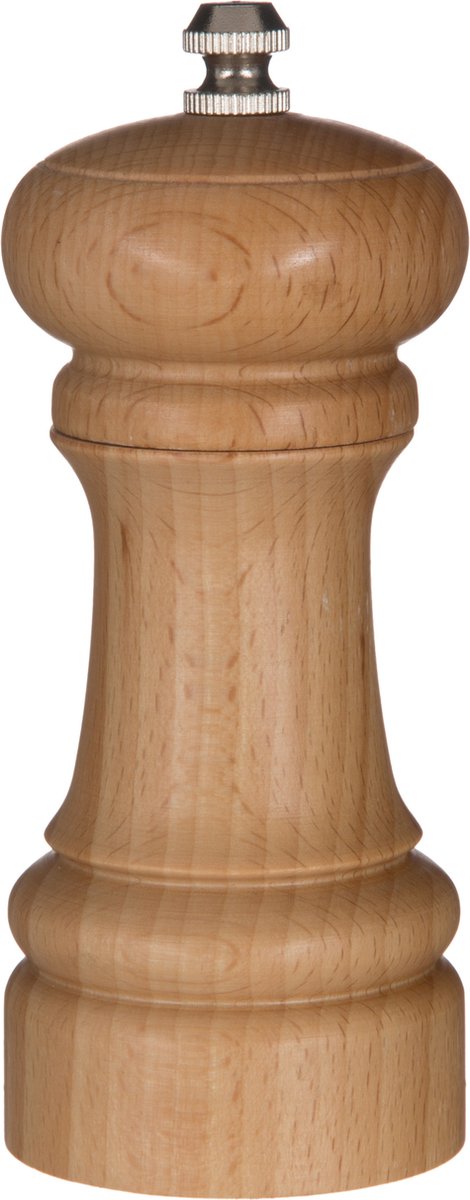 Moulin à poivre/sel bois beige 14 cm - Moulin à poivre/sel - Moulins à épices