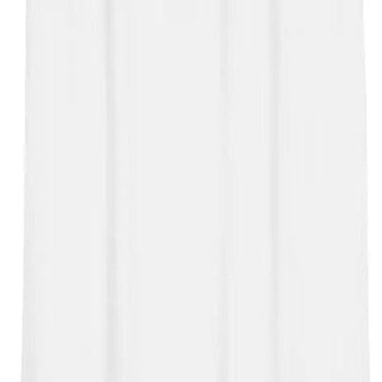 5Five Rideau de douche - blanc - polyester - 180 x 200 cm - anneaux inclus - Pour baignoire et douche