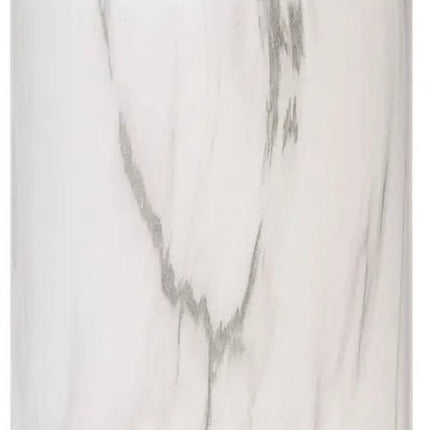 Atmosphera Vase Athens - marbre mat blanc - céramique - D12 x H30 cm - tiges et bouquets