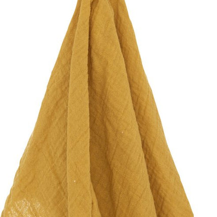 Doudou lapin en peluche douce - jaune ocre - 50 cm - Super mignon