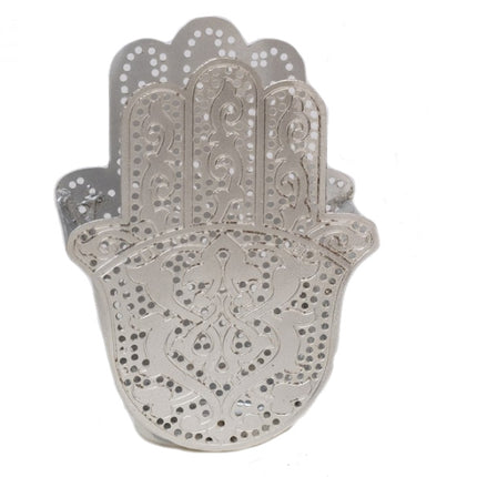 Photophore Fatima double argenté