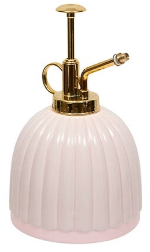 Plantenspuit - Keramische Plantensproeier - Bloemenspuit - Kamerplanten Waterverstuiver - Vintage Planten Mister - 220ml - Dolomiet - 10.7 x 10.7 x 17.5 cm - Roze