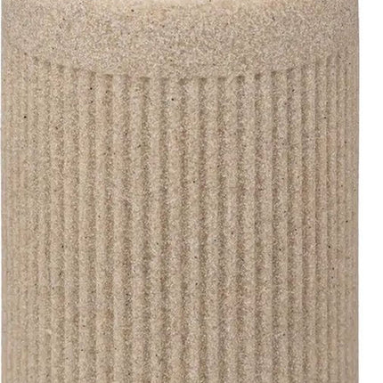 5Five Distributeur de savon Onyx - beige - polystone - 17 x 7 cm - 350 ml