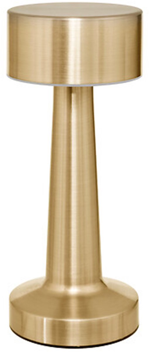 Lampe à poser portable Atmosphera Caracas - H21 cm - doré - sans fil/rechargeable - intérieur/extérieur - capteur tactile