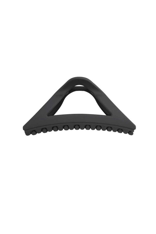 Pince à Cheveux Triangulaire - Serre-tête en Plastique Noir - 11,5 cm